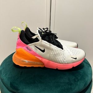 Nike Air Max 270 Summit White Pink Orange DJ5997-100 Size US 7